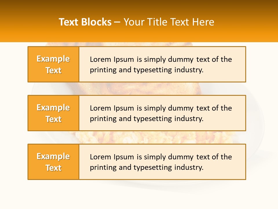Croutons For Breakfast PowerPoint Template