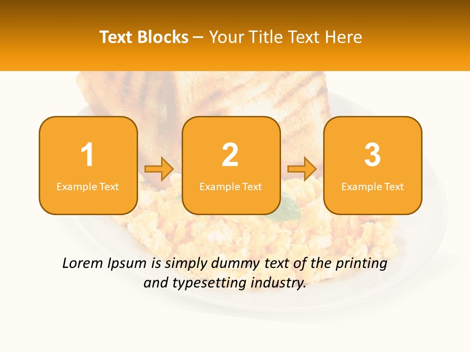 Croutons For Breakfast PowerPoint Template