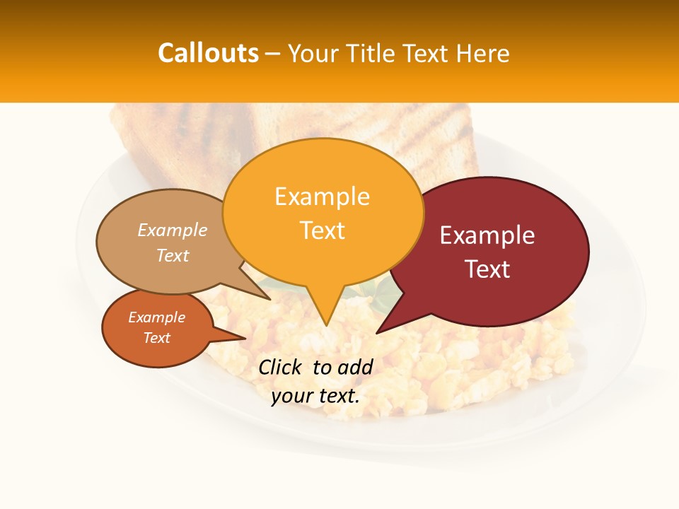 Croutons For Breakfast PowerPoint Template