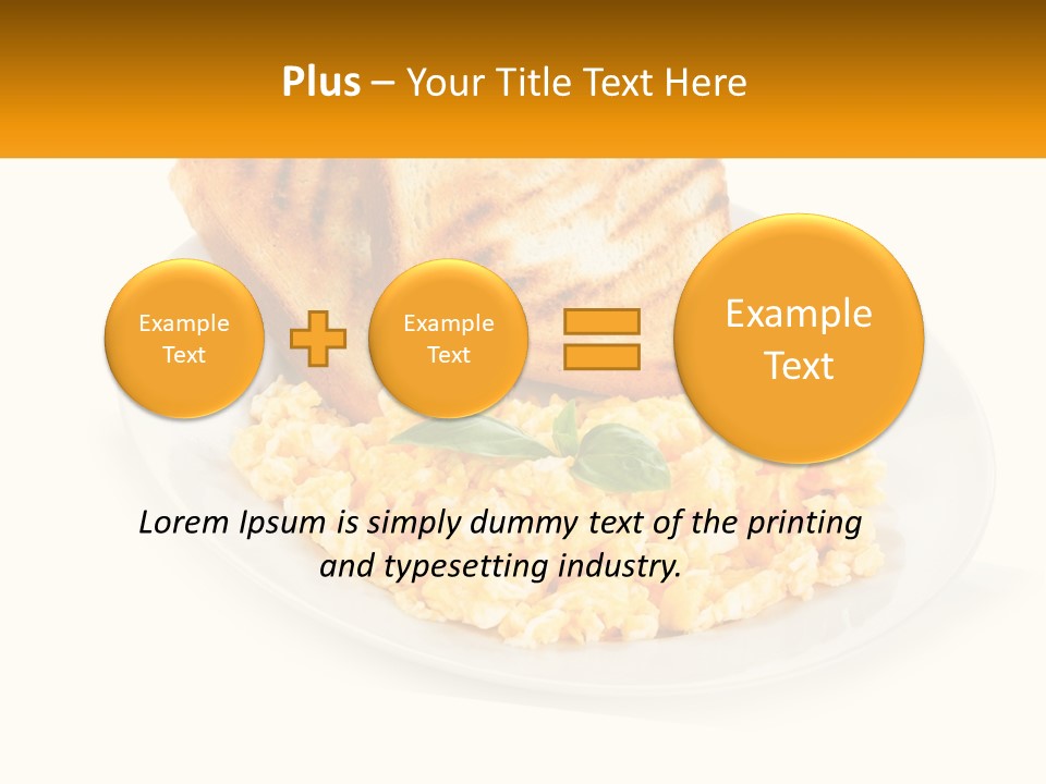 Croutons For Breakfast PowerPoint Template