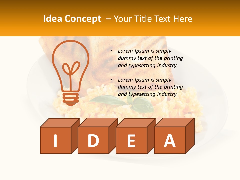 Croutons For Breakfast PowerPoint Template