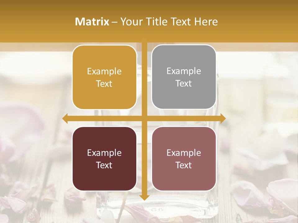 Perfume With A Note Of Rose PowerPoint Template