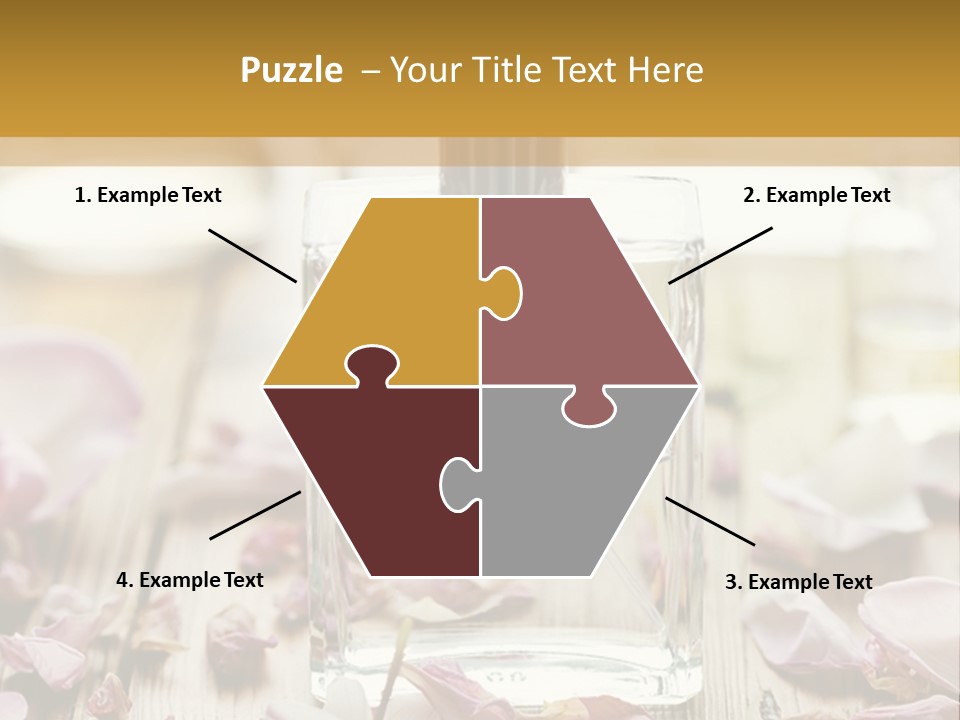 Perfume With A Note Of Rose PowerPoint Template