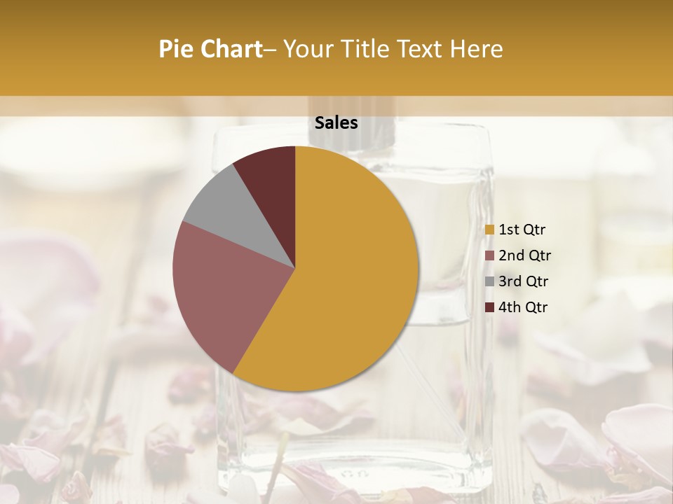 Perfume With A Note Of Rose PowerPoint Template