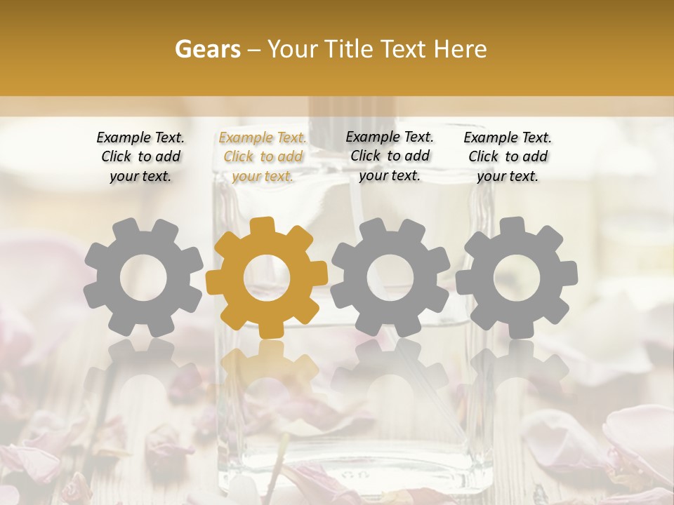 Perfume With A Note Of Rose PowerPoint Template