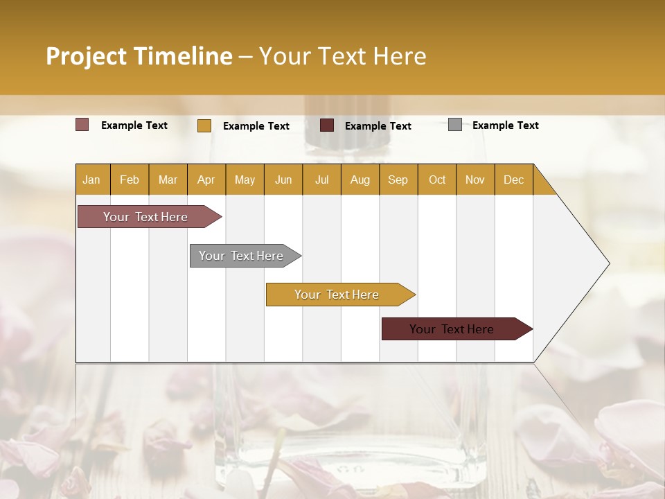 Perfume With A Note Of Rose PowerPoint Template