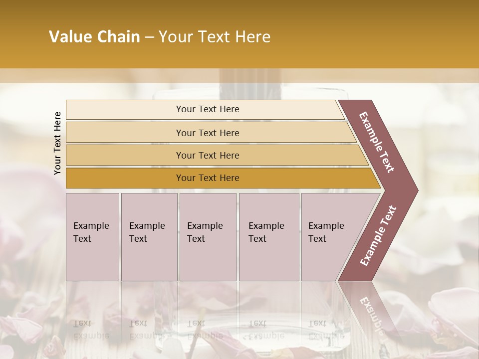 Perfume With A Note Of Rose PowerPoint Template