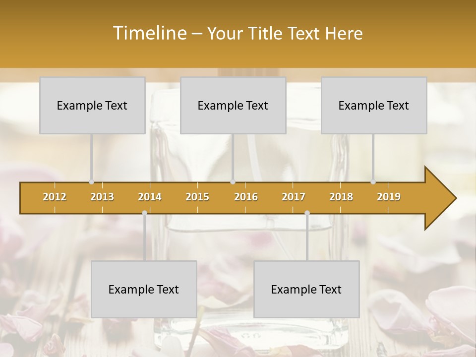 Perfume With A Note Of Rose PowerPoint Template