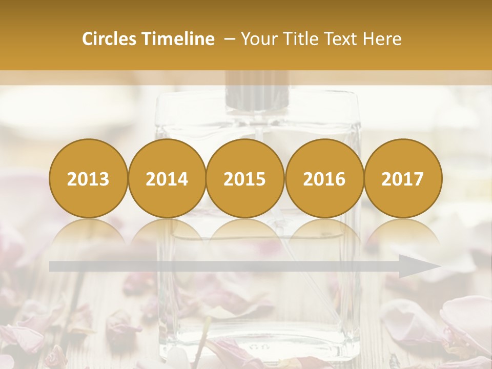 Perfume With A Note Of Rose PowerPoint Template