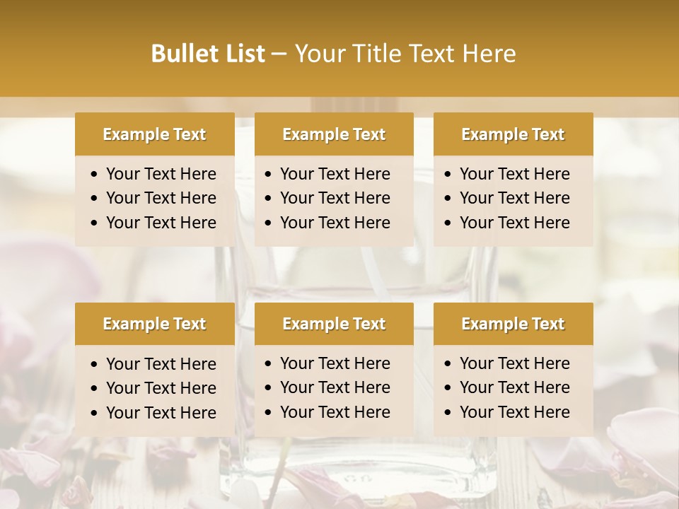 Perfume With A Note Of Rose PowerPoint Template