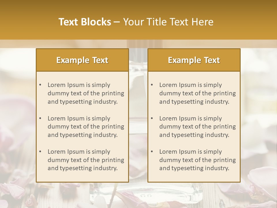 Perfume With A Note Of Rose PowerPoint Template