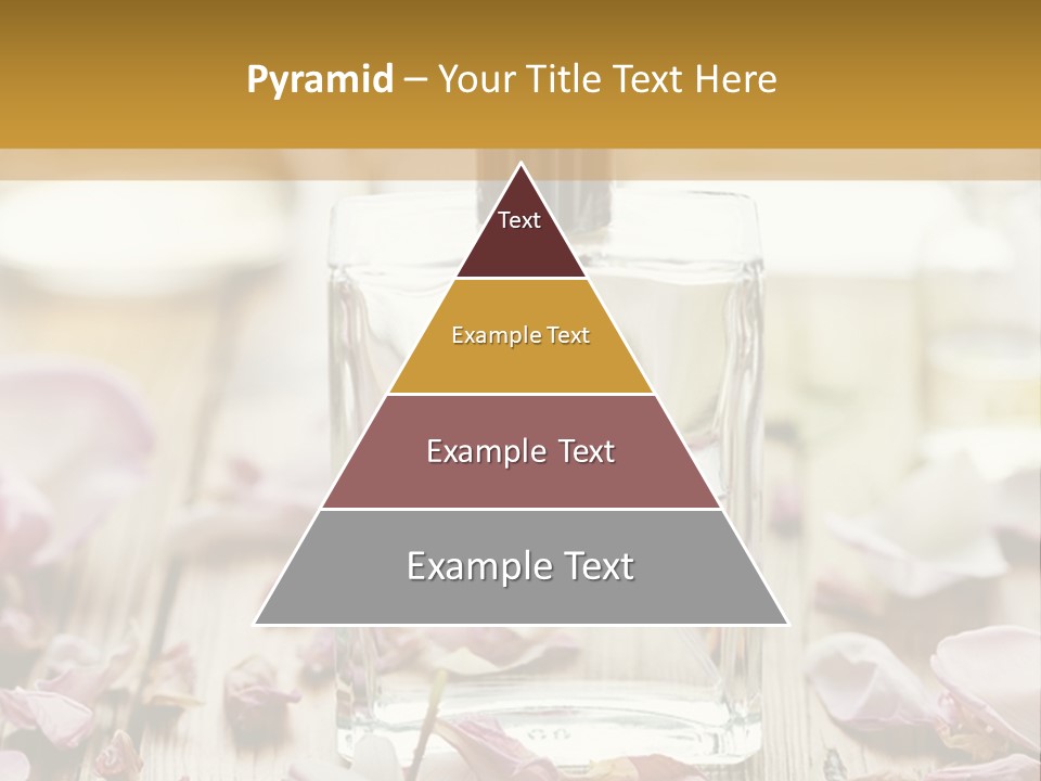 Perfume With A Note Of Rose PowerPoint Template