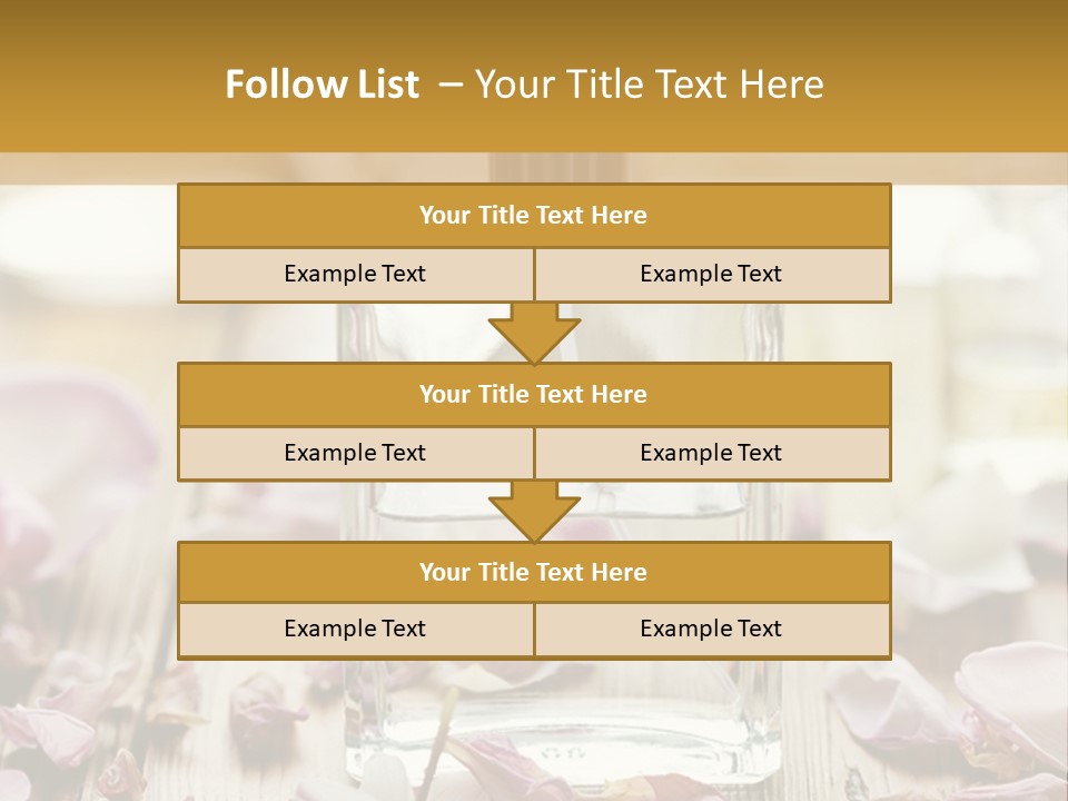 Perfume With A Note Of Rose PowerPoint Template