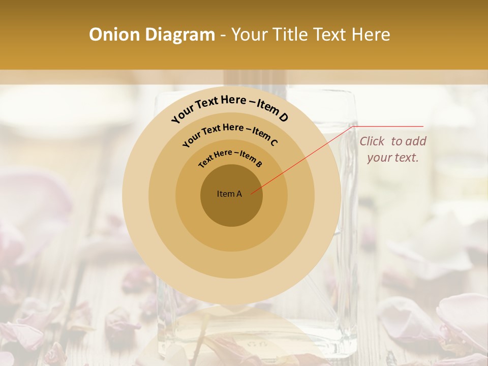 Perfume With A Note Of Rose PowerPoint Template