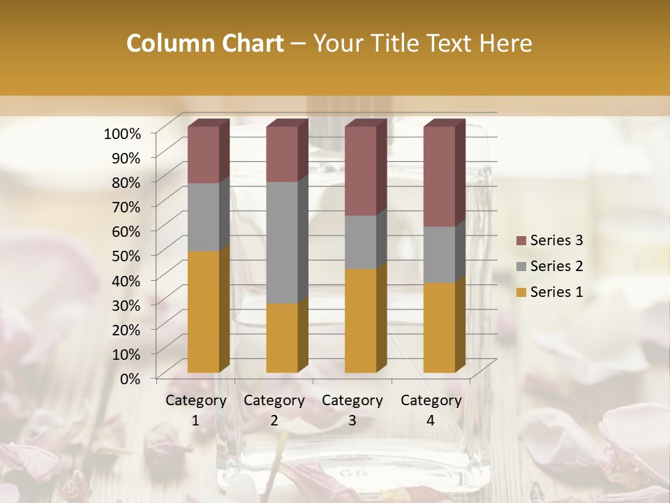 Perfume With A Note Of Rose PowerPoint Template