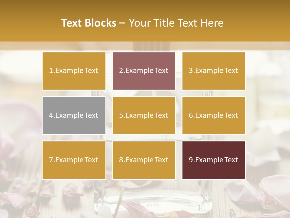 Perfume With A Note Of Rose PowerPoint Template