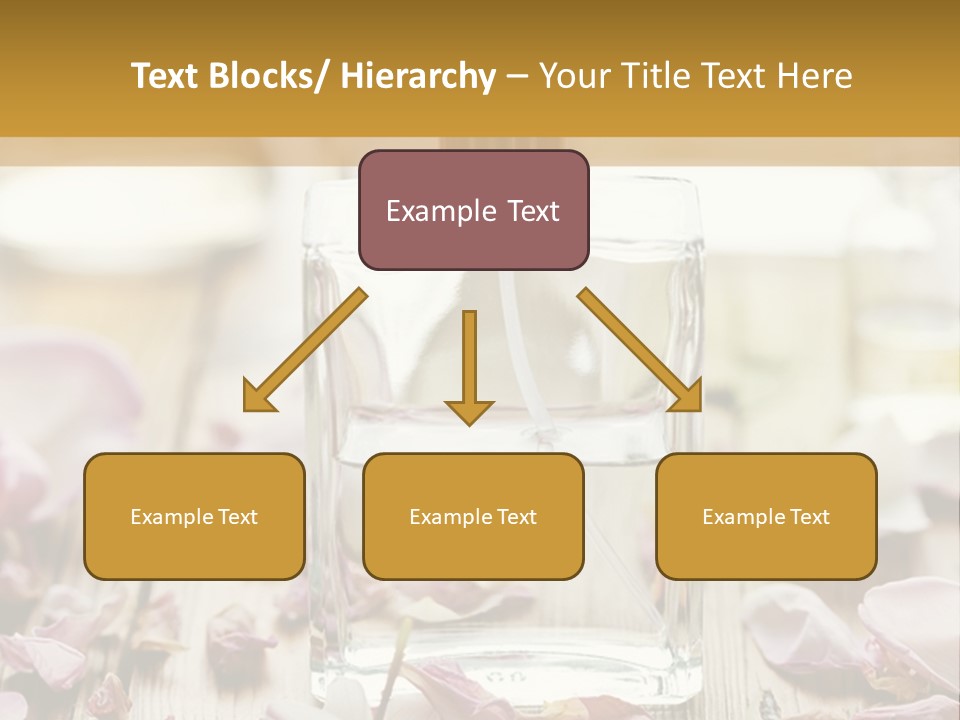 Perfume With A Note Of Rose PowerPoint Template