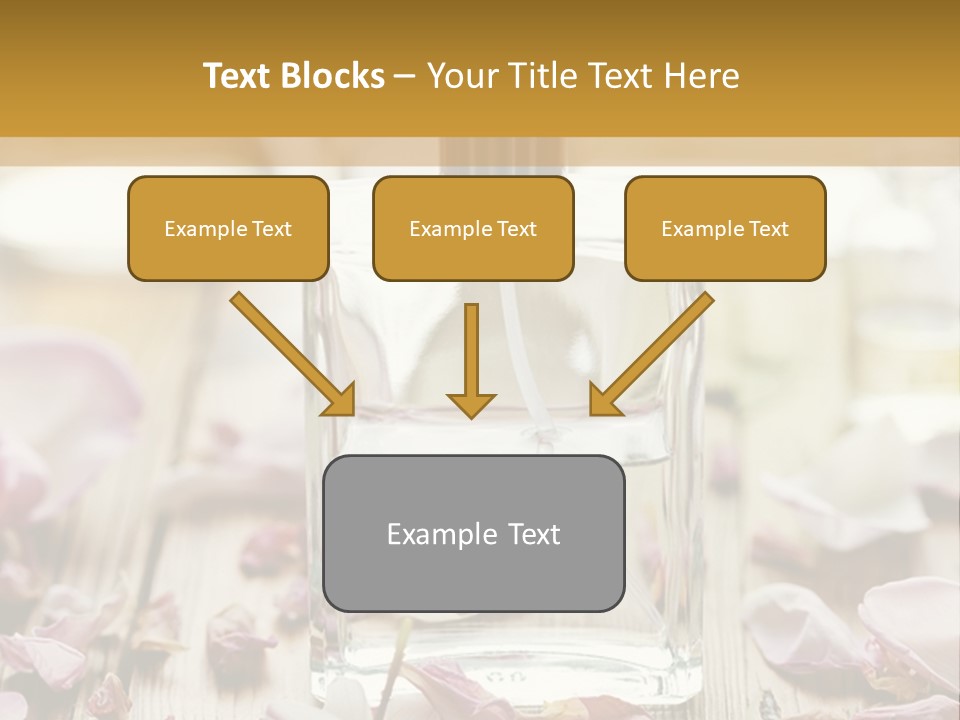 Perfume With A Note Of Rose PowerPoint Template