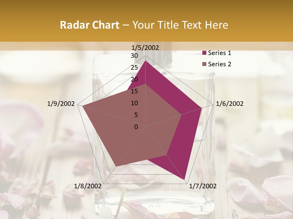 Perfume With A Note Of Rose PowerPoint Template