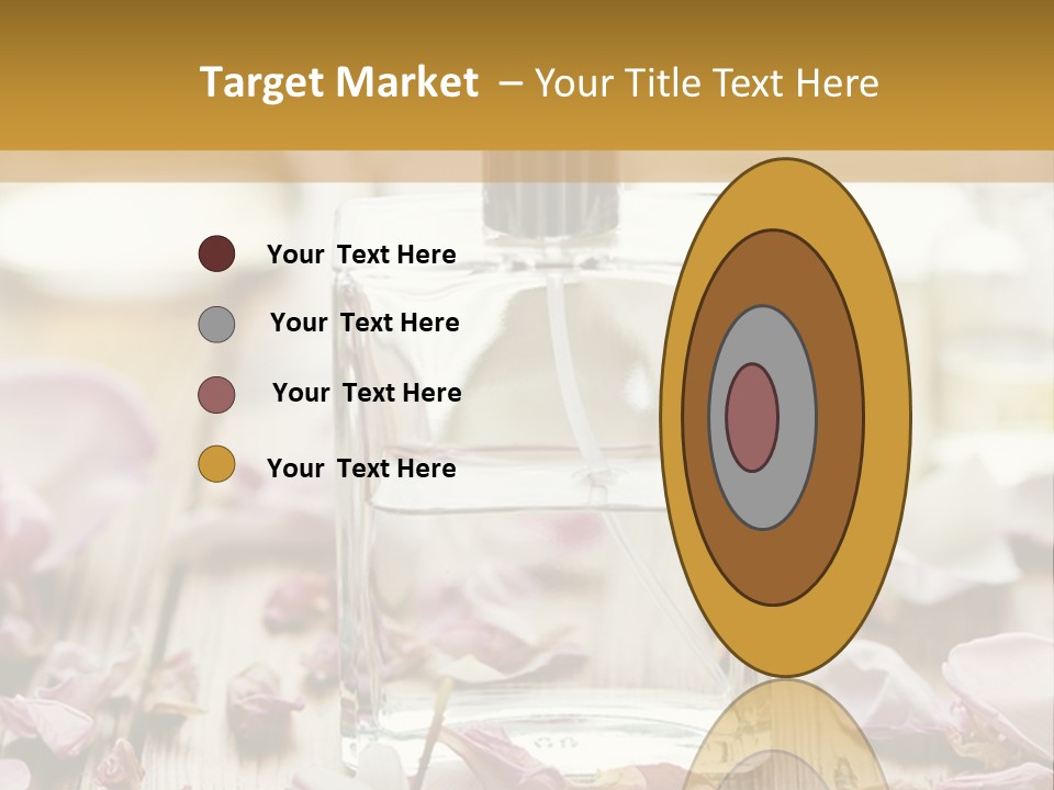 Perfume With A Note Of Rose PowerPoint Template