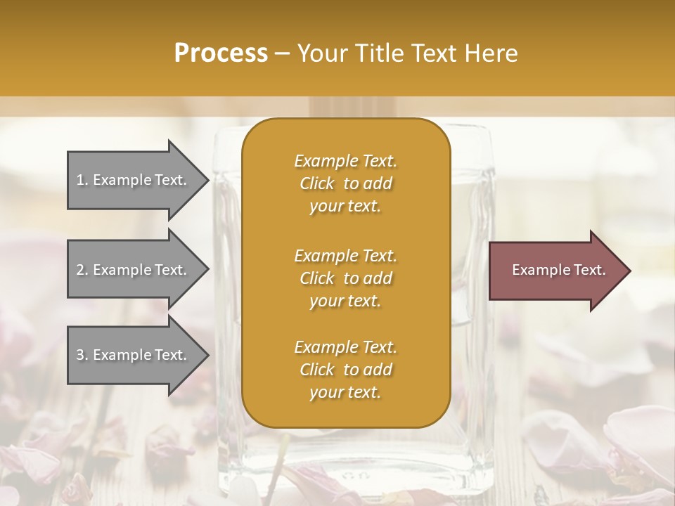 Perfume With A Note Of Rose PowerPoint Template