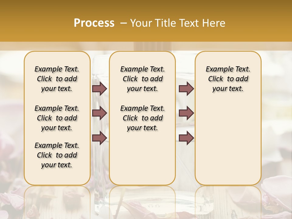 Perfume With A Note Of Rose PowerPoint Template