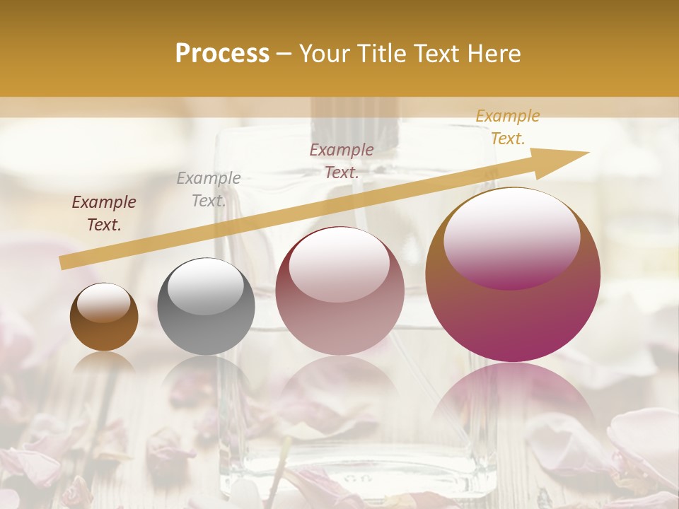 Perfume With A Note Of Rose PowerPoint Template