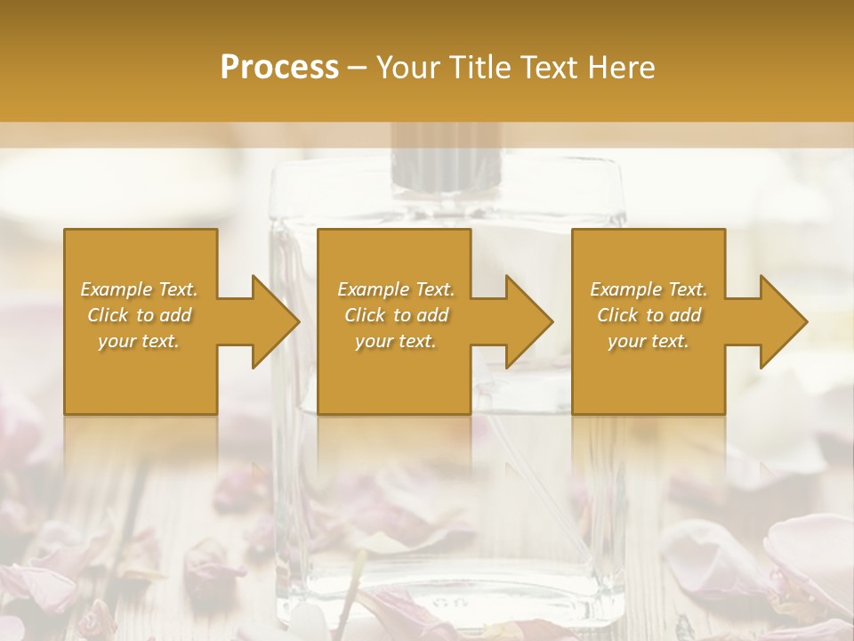 Perfume With A Note Of Rose PowerPoint Template