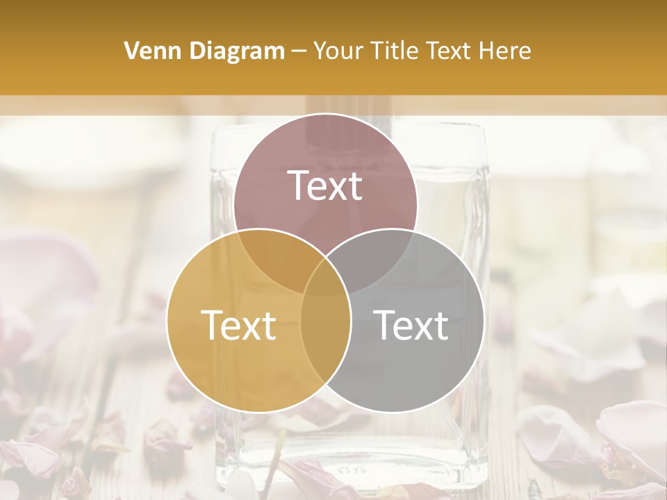 Perfume With A Note Of Rose PowerPoint Template