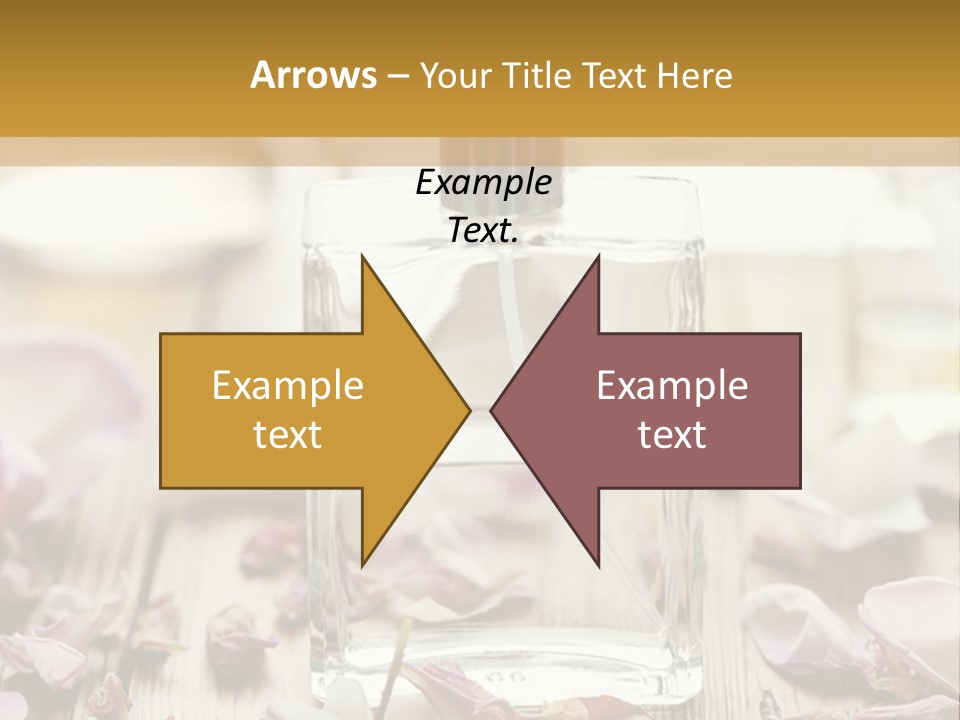 Perfume With A Note Of Rose PowerPoint Template