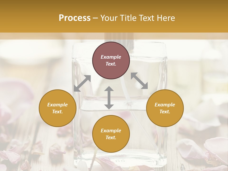 Perfume With A Note Of Rose PowerPoint Template