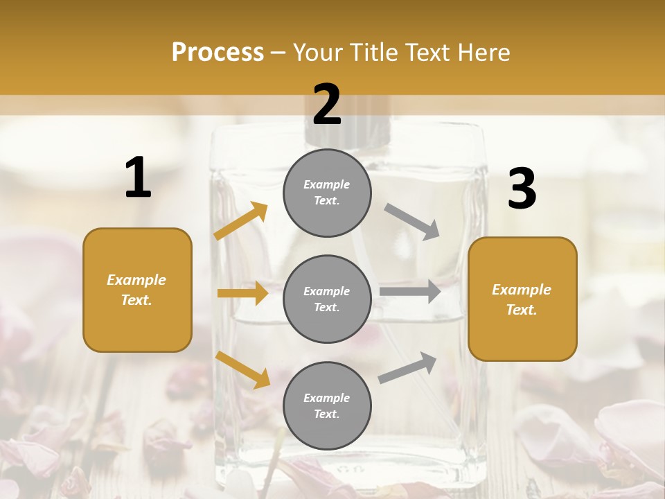 Perfume With A Note Of Rose PowerPoint Template