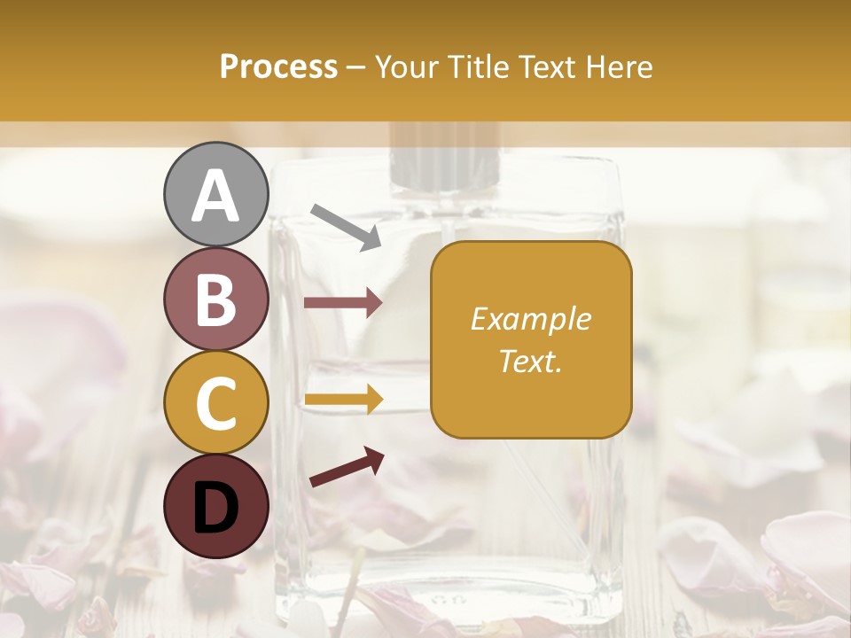 Perfume With A Note Of Rose PowerPoint Template