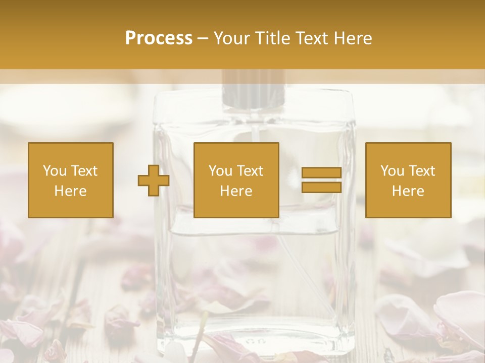 Perfume With A Note Of Rose PowerPoint Template
