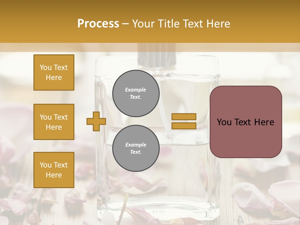 Perfume With A Note Of Rose PowerPoint Template