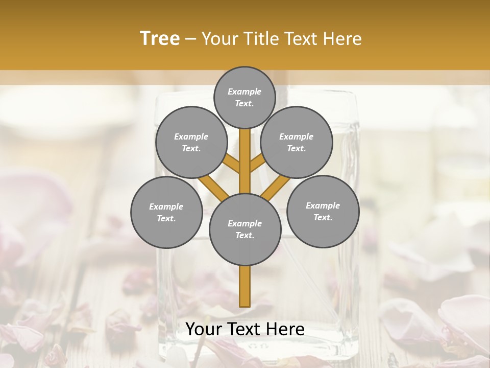 Perfume With A Note Of Rose PowerPoint Template