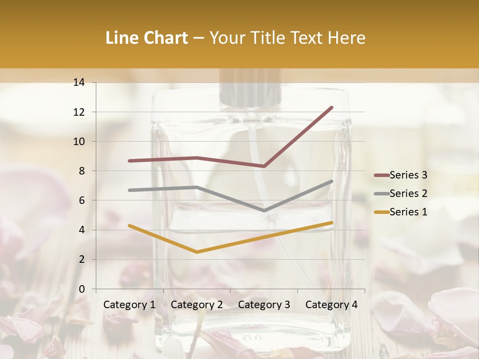 Perfume With A Note Of Rose PowerPoint Template