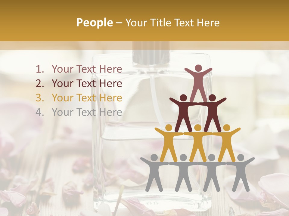 Perfume With A Note Of Rose PowerPoint Template