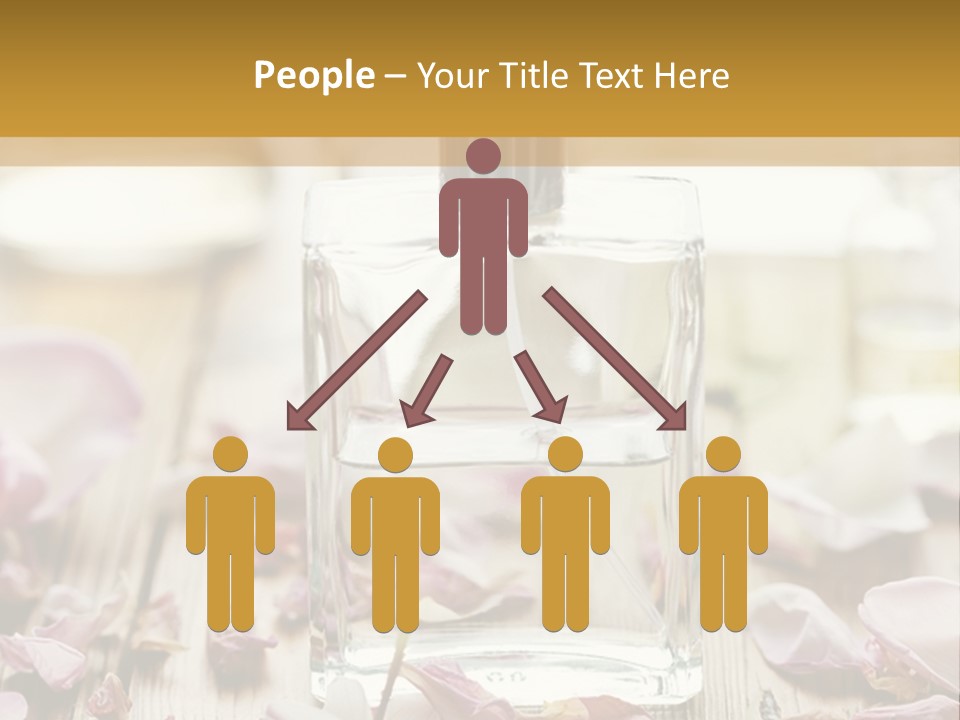 Perfume With A Note Of Rose PowerPoint Template