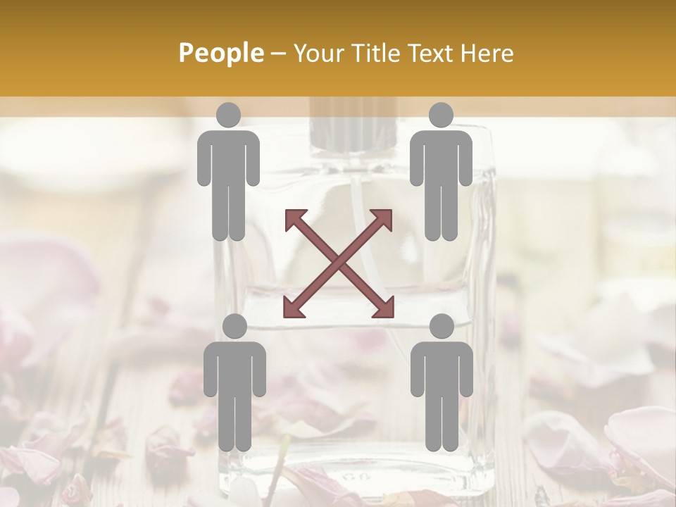 Perfume With A Note Of Rose PowerPoint Template