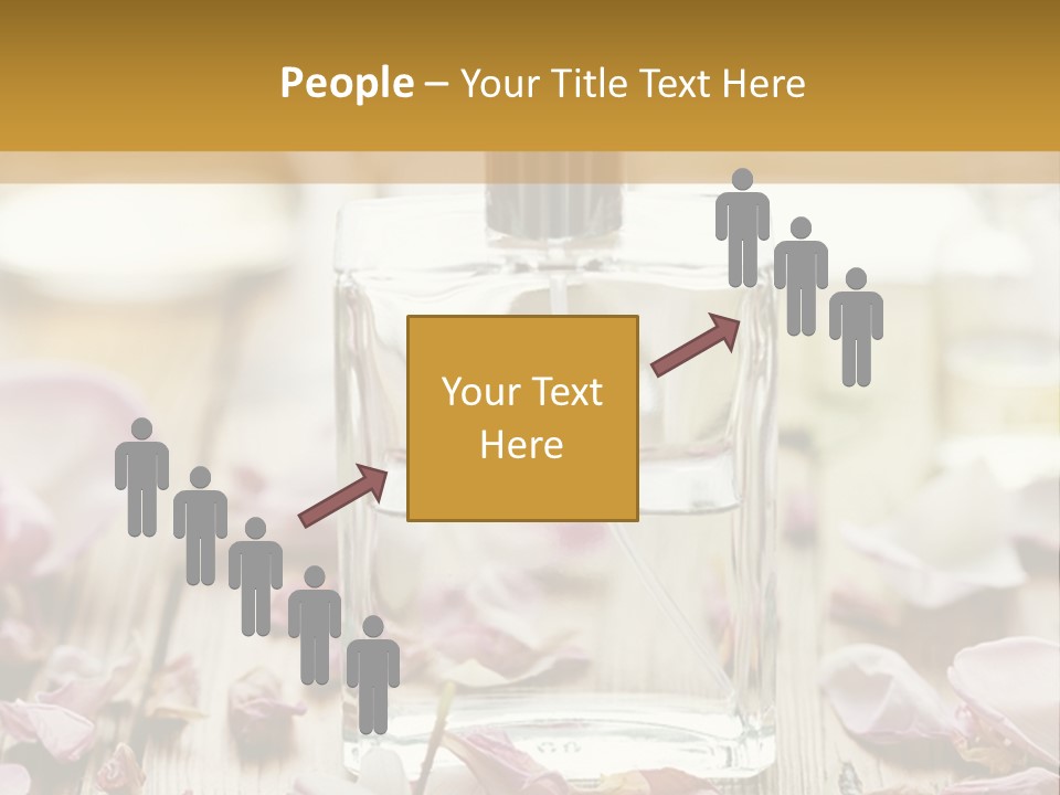 Perfume With A Note Of Rose PowerPoint Template