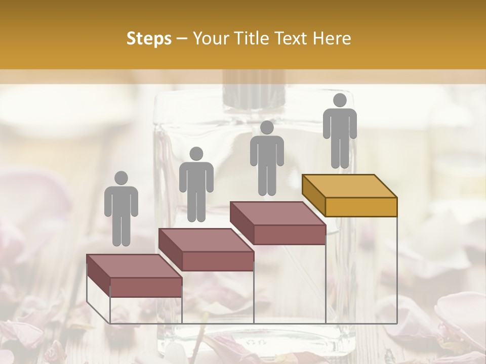 Perfume With A Note Of Rose PowerPoint Template