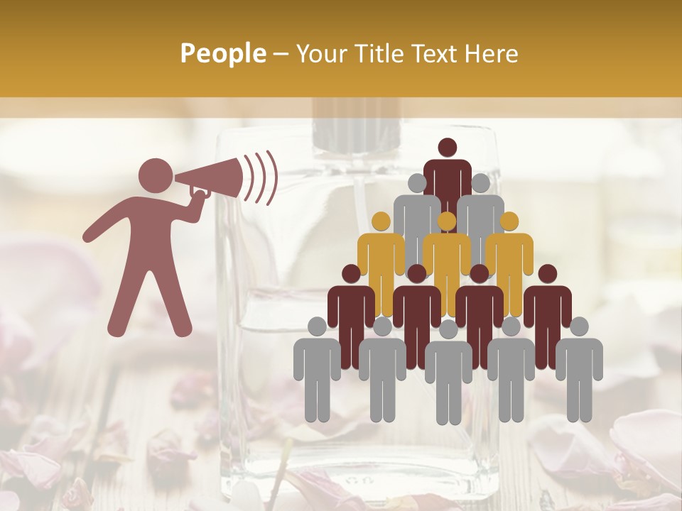 Perfume With A Note Of Rose PowerPoint Template