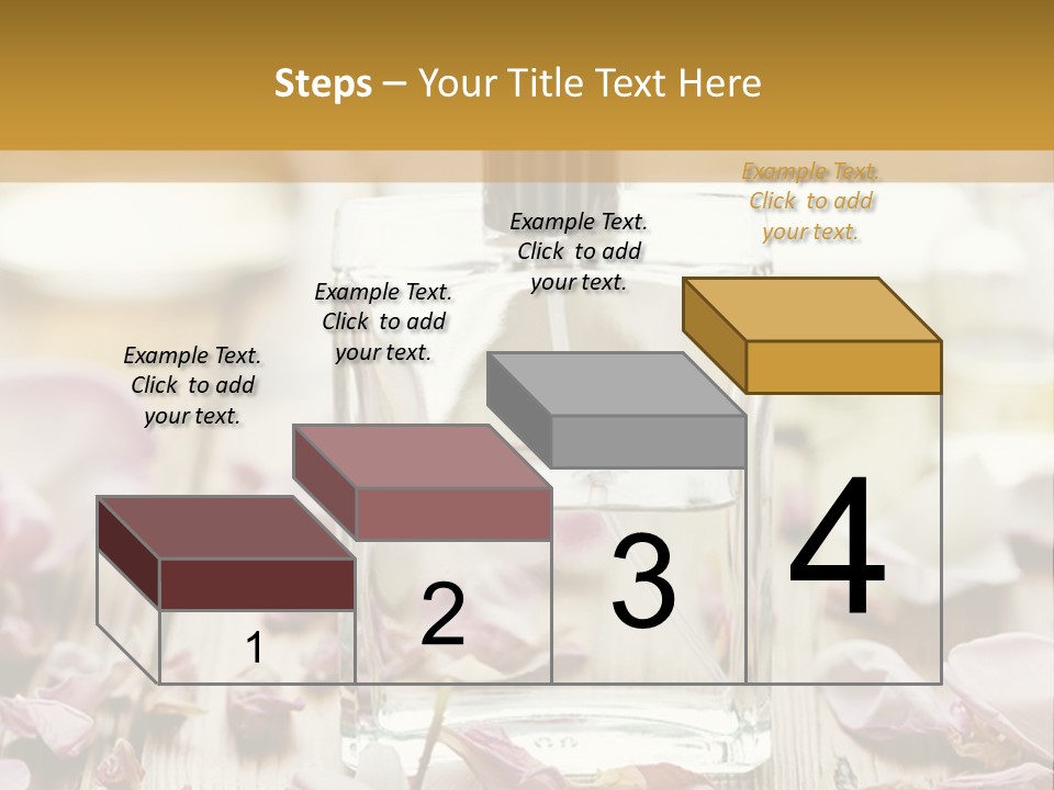 Perfume With A Note Of Rose PowerPoint Template