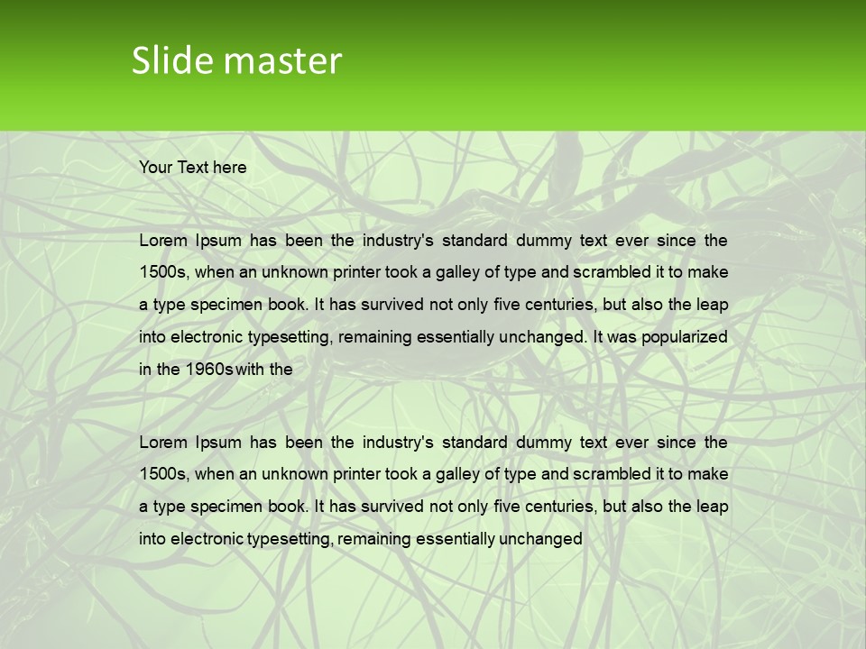 Connection Of Neurons PowerPoint Template