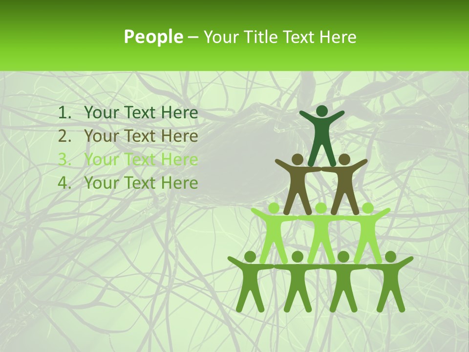 Connection Of Neurons PowerPoint Template