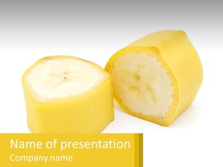 Profile Photo Of A Banana PowerPoint Template