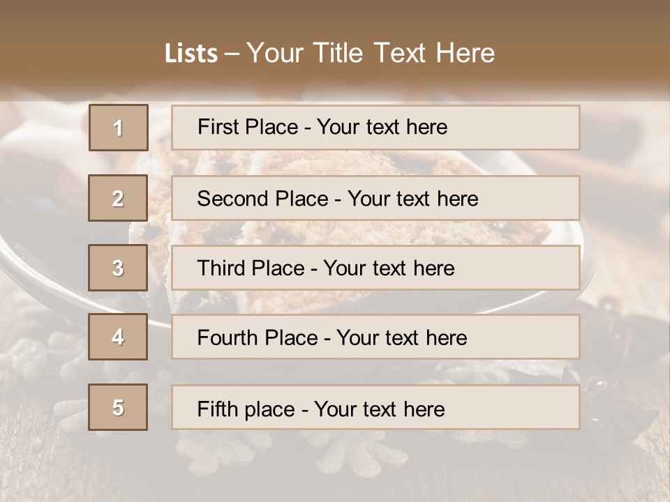 Bread On A Plate PowerPoint Template
