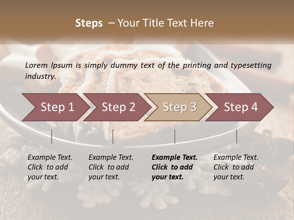 Bread On A Plate PowerPoint Template