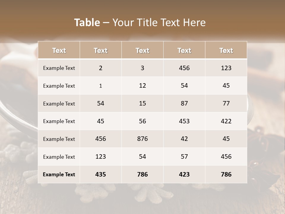 Bread On A Plate PowerPoint Template